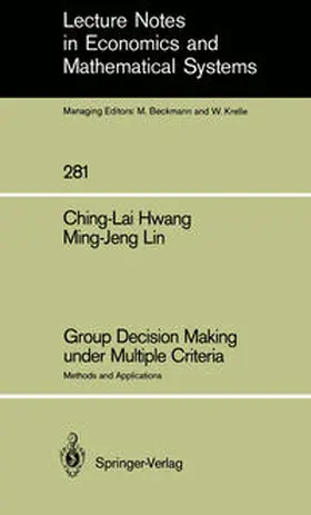Hwang / Lin | Group Decision Making under Multiple Criteria | E-Book | www.sack.de