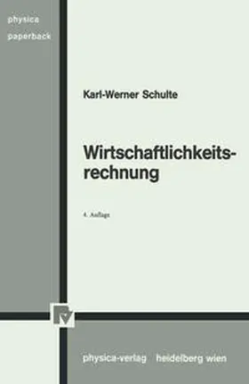 Schulte | Wirtschaftlichkeitsrechnung | E-Book | www.sack.de