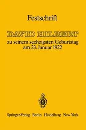 Blumenthal / Courant / Hamel |  Festschrift | eBook | Sack Fachmedien