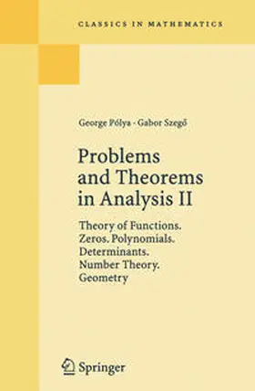 Polya / Szegö | Problems and Theorems in Analysis II | E-Book | sack.de
