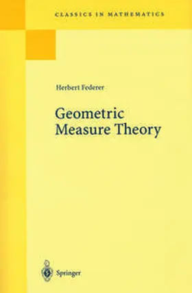 Federer |  Geometric Measure Theory | eBook | Sack Fachmedien