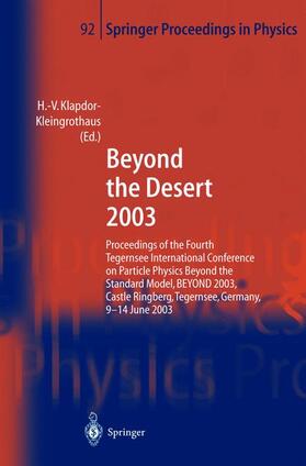 Klapdor-Kleingrothaus |  Beyond the Desert 2003 | Buch |  Sack Fachmedien