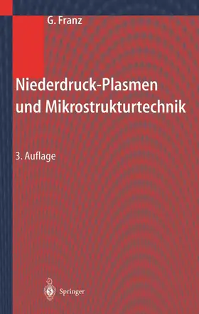 Franz |  Niederdruckplasmen und Mikrostrukturtechnik | Buch |  Sack Fachmedien