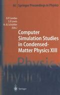 Landau / Schüttler / Lewis |  Computer Simulation Studies in Condensed-Matter Physics XIII | Buch |  Sack Fachmedien
