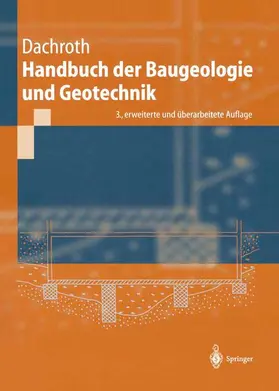 Dachroth |  Handbuch der Baugeologie und Geotechnik | Buch |  Sack Fachmedien