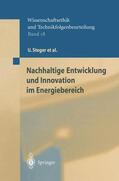 Steger / Jahnke / Kost |  Nachhaltige Entwicklung und Innovation im Energiebereich | Buch |  Sack Fachmedien