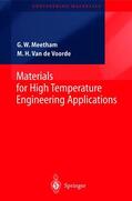 Van de Voorde / Meetham |  Materials for High Temperature Engineering Applications | Buch |  Sack Fachmedien