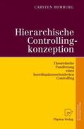 Homburg |  Hierarchische Controllingkonzeption | Buch |  Sack Fachmedien