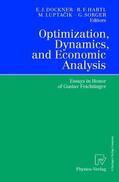 Dockner / Sorger / Hartl |  Optimization, Dynamics, and Economic Analysis | Buch |  Sack Fachmedien