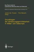 Marauhn / Frowein |  Grundfragen der Verfassungsgerichtsbarkeit in Mittel- und Osteuropa | Buch |  Sack Fachmedien