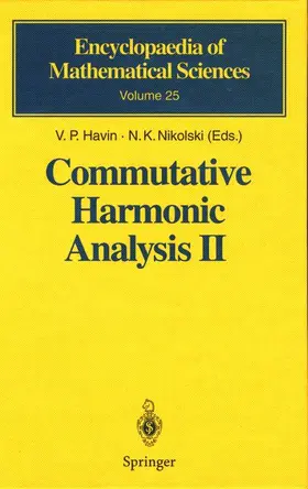 Havin / Nikolski | Commutative Harmonic Analysis II | Buch | 978-3-642-63800-8 | sack.de