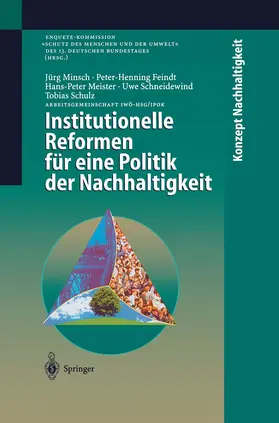 Minsch / Feindt / Meister |  Institutionelle Reformen für eine Politik der Nachhaltigkeit | Buch |  Sack Fachmedien