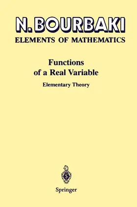 Bourbaki |  Functions of a Real Variable | Buch |  Sack Fachmedien