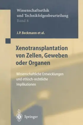 Beckmann / Brem / Eigler |  Xenotransplantation von Zellen, Geweben oder Organen | Buch |  Sack Fachmedien