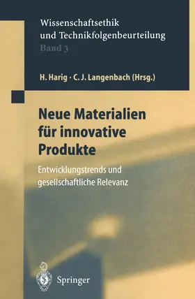 Harig / Langenbach |  Neue Materialien für innovative Produkte | Buch |  Sack Fachmedien
