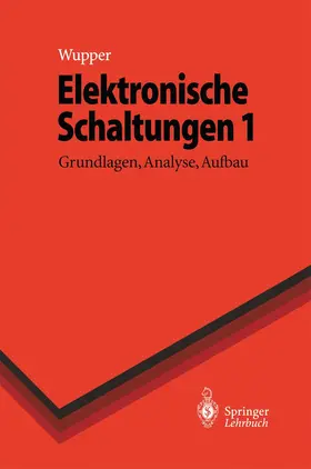 Wupper / Niemeyer |  Elektronische Schaltungen 1 | Buch |  Sack Fachmedien
