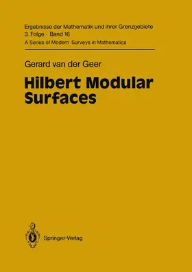 Geer |  Hilbert Modular Surfaces | Buch |  Sack Fachmedien