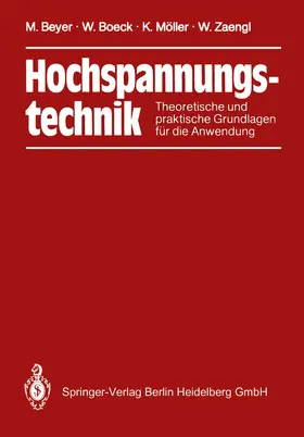 Beyer / Zaengl / Boeck |  Hochspannungstechnik | Buch |  Sack Fachmedien