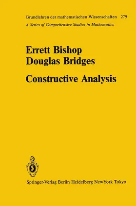 Bishop / Bridges |  Constructive Analysis | Buch |  Sack Fachmedien