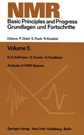 Hoffman / Forsen / Gestblom |  Analysis of NMR Spectra | eBook | Sack Fachmedien