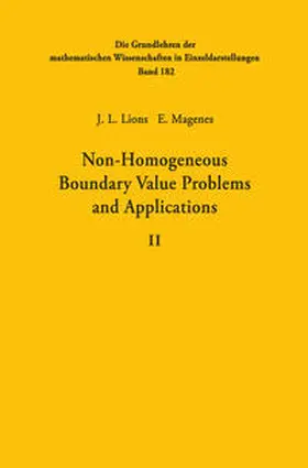 Lions / Magenes |  Non-Homogeneous Boundary Value Problems and Applications | eBook | Sack Fachmedien