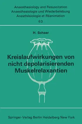 Schaer | Kreislaufwirkungen von nicht depolarisierenden Muskelrelaxantien | E-Book | www.sack.de