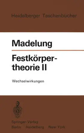 Madelung |  Festkörpertheorie II | eBook | Sack Fachmedien