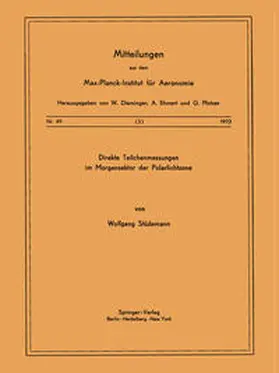 Stüdemann |  Direkte Teilchenmessungen im Morgensektor der Polarlichtzone | eBook | Sack Fachmedien