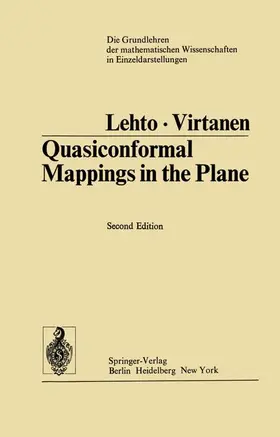 Lehto / Virtanen |  Quasiconformal Mappings in the Plane | Buch |  Sack Fachmedien