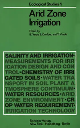 Yaron / Danfors / Vaadia |  Arid Zone Irrigation | eBook | Sack Fachmedien