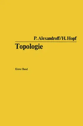 Alexandroff / Hopf |  Topologie | eBook | Sack Fachmedien