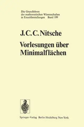 Nitsche | Vorlesungen über Minimalflächen | E-Book | www.sack.de
