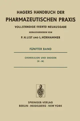 List / Hörhammer |  Chemikalien und Drogen (H-M) | Buch |  Sack Fachmedien
