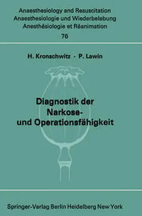 Kronschwitz / Lawin | Diagnostik der Narkose- und Operationsfähigkeit | E-Book | sack.de