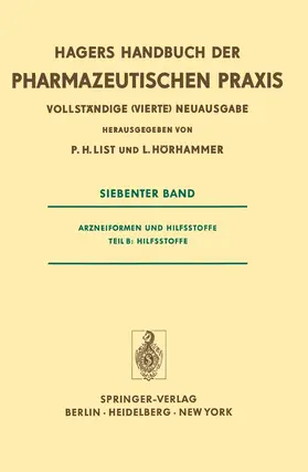 List / Hörhammer |  Arzneiformen und Hilfsstoffe | Buch |  Sack Fachmedien