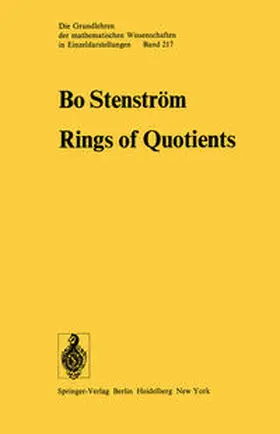 Stenström |  Rings of Quotients | eBook | Sack Fachmedien