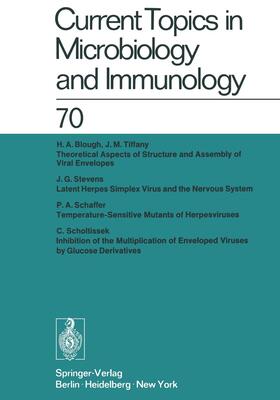 Arber / Schweiger / Henle |  Current Topics in Microbiology and Immunology / Ergebnisse der Mikrobiologie und Immunitätsforschung | Buch |  Sack Fachmedien