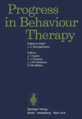 Quinn / Graham / Harbison |  Progress in Behaviour Therapy | Buch |  Sack Fachmedien