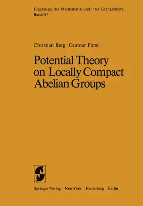 van den Berg / Forst |  Potential Theory on Locally Compact Abelian Groups | Buch |  Sack Fachmedien