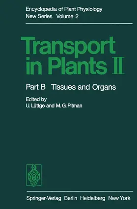 Lüttge / Pitman |  Transport in Plants II | Buch |  Sack Fachmedien