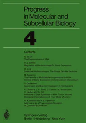  Progress in Molecular and Subcellular Biology | eBook | Sack Fachmedien