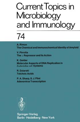 Arber / Schweiger / Henle |  Current Topics in Microbiology and Immunology / Ergebnisse der Mikrobiologie und Immunitätsforschung | Buch |  Sack Fachmedien