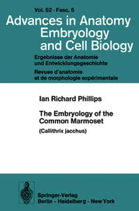 Phillips |  The Embryology of the Common Marmoset | eBook | Sack Fachmedien
