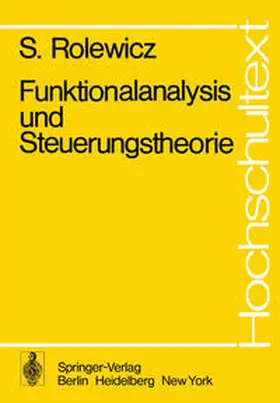 Rolewicz |  Funktionalanalysis und Steuerungstheorie | eBook | Sack Fachmedien