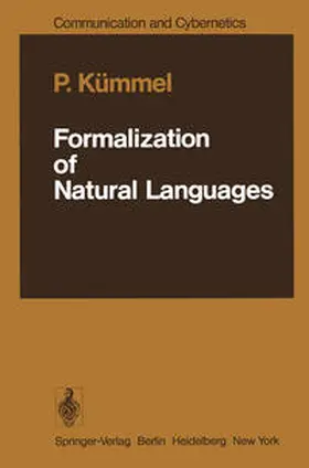 Kümmel | Formalization of Natural Languages | E-Book | www.sack.de