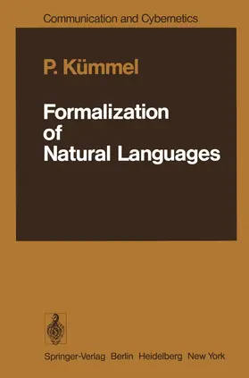 Kümmel |  Formalization of Natural Languages | Buch |  Sack Fachmedien