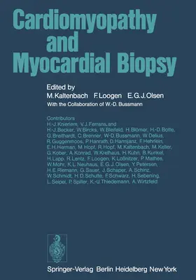 Kaltenbach / Olsen / Loogen |  Cardiomyopathy and Myocardial Biopsy | Buch |  Sack Fachmedien