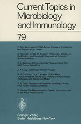 Arber / Henle / Rott |  Current Topics in Microbiology and Immunology | eBook | Sack Fachmedien