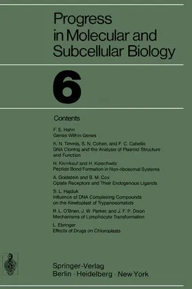  Progress in Molecular and Subcellular Biology | Buch |  Sack Fachmedien