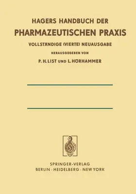 List / Hörhammer |  Chemikalien und Drogen Teil C: T-Z | Buch |  Sack Fachmedien